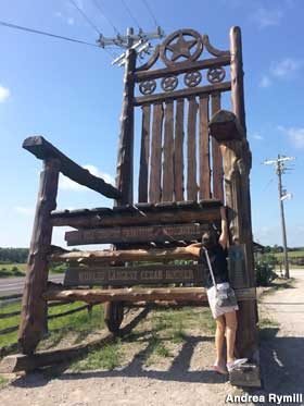 Giant Rocking Chair.
