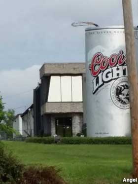 Coors Light can.