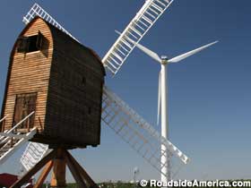 Windmill, wind turbine.