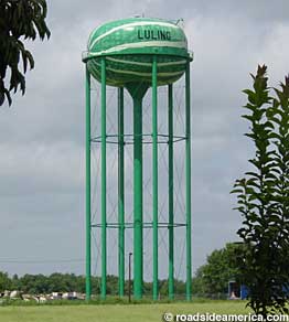 Watermelon water tower.