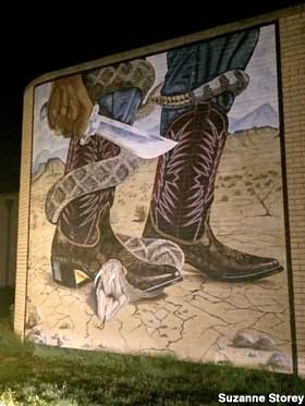Snake and boots.