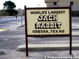 Old sign for the Jackrabbit.