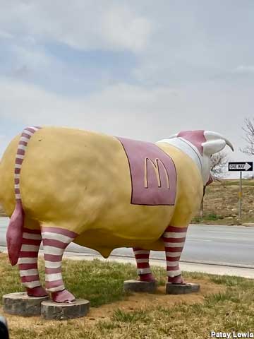 McDonald's cow.