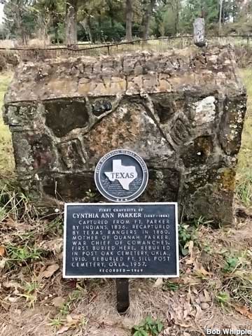 Cynthia Ann Parker grave.