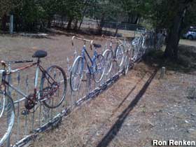 Bike fence.