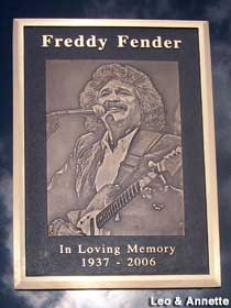 Freddie Fender Memorial.