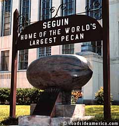 World's Largest Pecan monument.