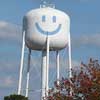 Smiley face tower.