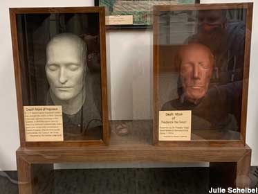 Death Masks of Napoleon and Frederick the Great.