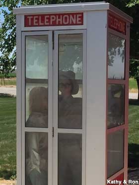 Phone booth.