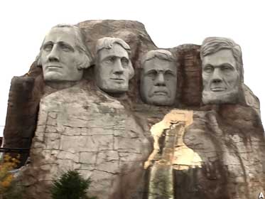 Mt. Rushmore replica.