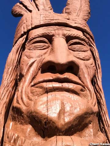 Chief Wasatch statue.