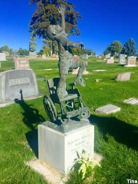 Wheelchair ascension grave.