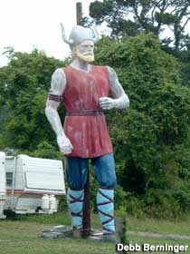 Viking statue.