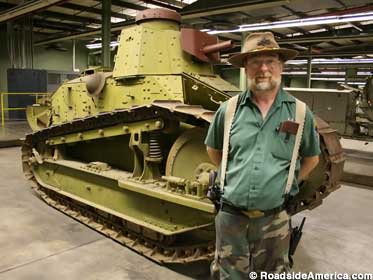 William Gasser and WWI tank.