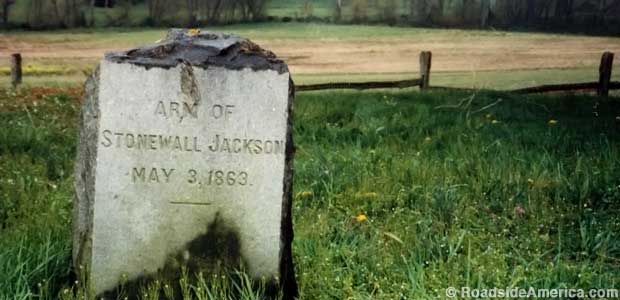 Grave of the Arm of Stonewall Jackson.