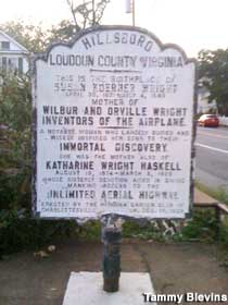 Wright Brothers' mom marker.