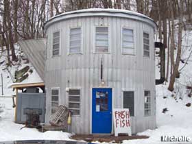 Coffee Pot building in winter, 2010.