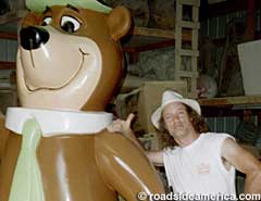 Yogi Bear and Mark Cline.