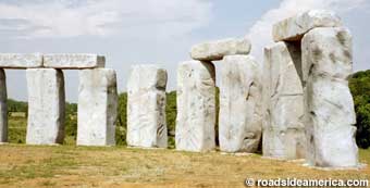 Foamhenge monoliths.