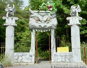Haunted Monster Museum Entrance Gate.