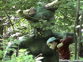 Ogre eats another child in the woods.
