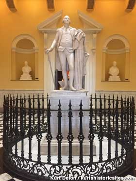 Washington statue.