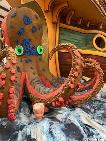 Octopus and baby head.