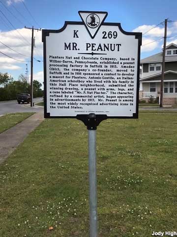 Birthplace of Mr. Peanut.