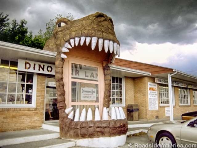 Dinosaur Land entrance, 1996.