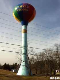 Hot Air Balloon water tower.