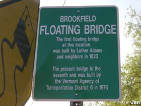 Sign for Floating Bridge.
