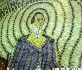 George Washington made from dead bugs.