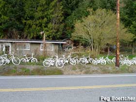 Ghost bicycles.