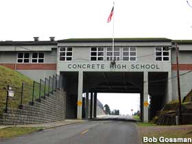 Concrete High School overpass.