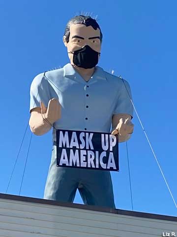 Mask Up America - Covid-19 Muffler Man.