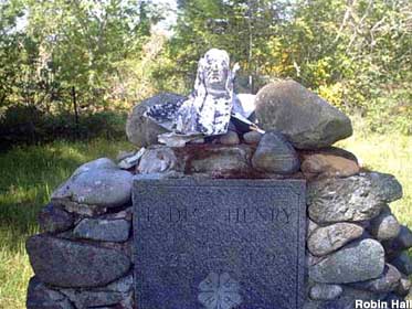 Indian Henry monument.