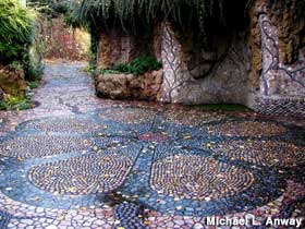 Mosaic grotto.