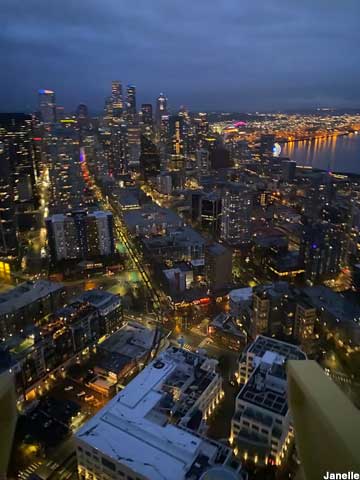 Night view from the Space Needle.