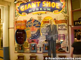 Giant Shoe Museum display.