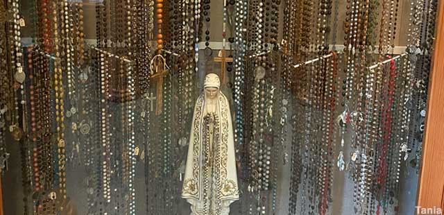 Rosary display.