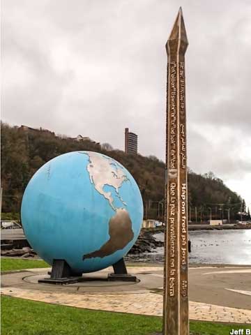 World Globe 9/11 Memorial.