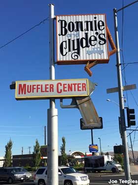 Bonnie and Clyde's Muffler Center.