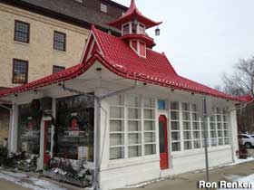 Pagoda gas station.