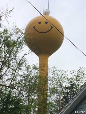 Smile Face Water Tower.