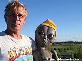 Bob Tohak and his space alien.