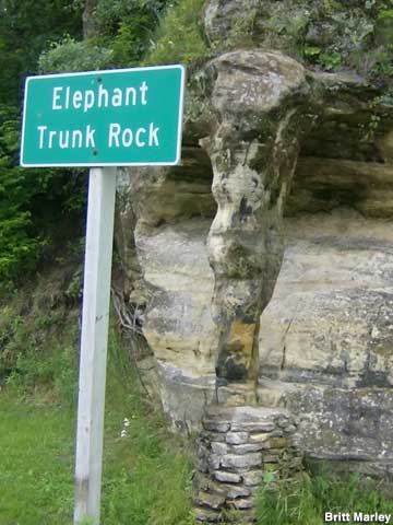 Elephant Trunk Rock.