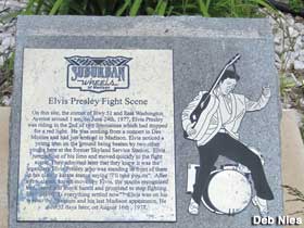 Elvis Presley Fight Scene marker.