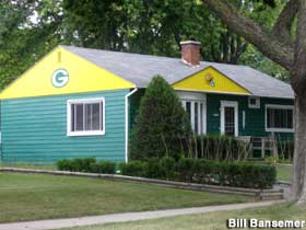 Green Bay fan house.