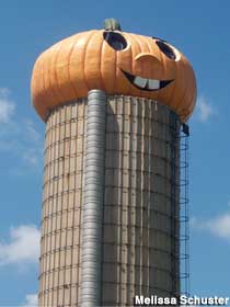 Pumpkin silo.